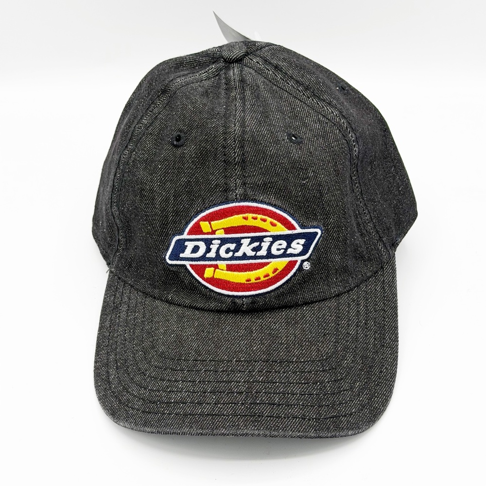 Dickies Denim Hat Adjustable Strapback Cap Black NWT
